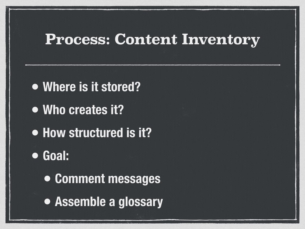 Content Inventory