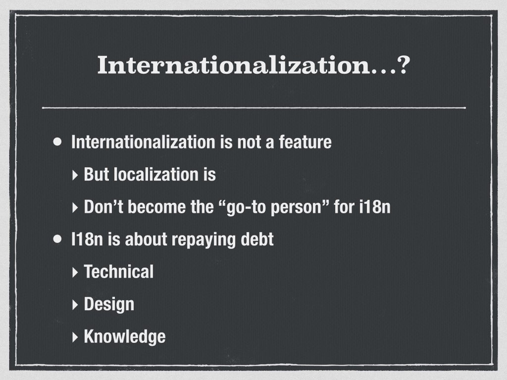 Defining internationalization